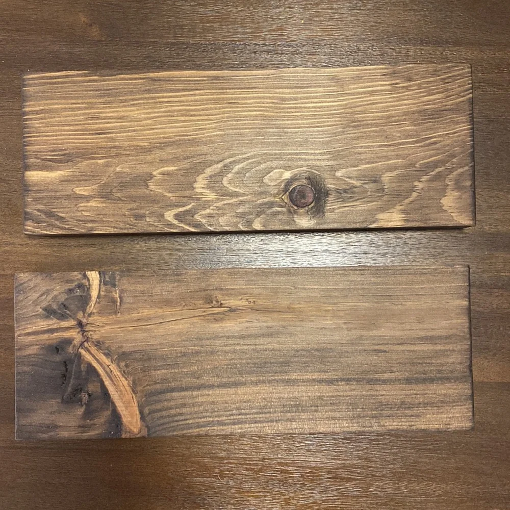 New Open Box 15” x 5.5” Dark Walnut Floating Shelves (2)